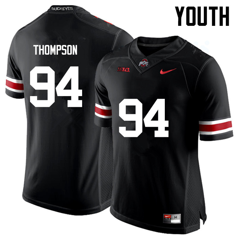 Ohio State Buckeyes Dylan Thompson Youth #94 Black Game Stitched College Football Jersey